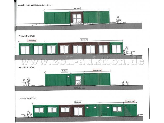 Ansicht Containeranlage
