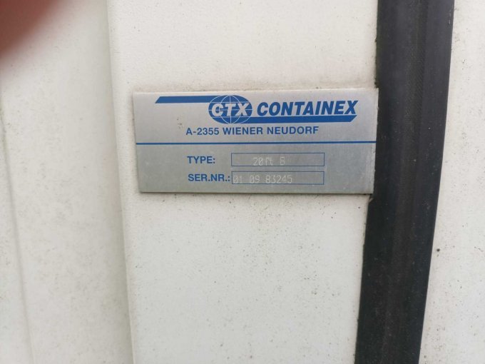 Typenschild Wohncontainer