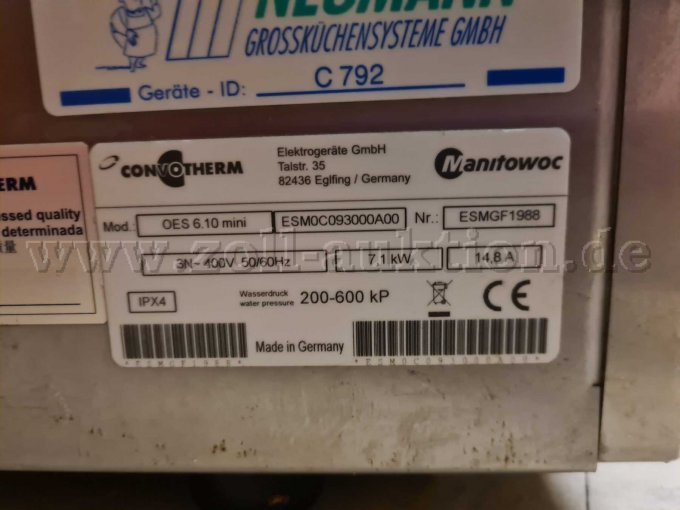 Typenschild Seriennummer