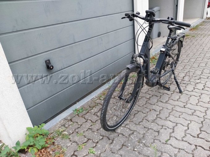 E-Bike Ansicht vorne, Scheinwerfer