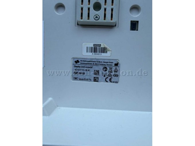 CE Typenschild Monitor