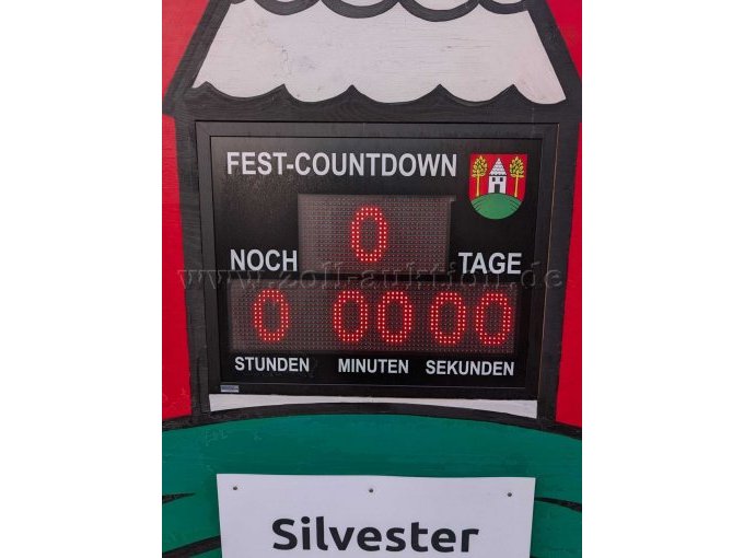 Anzeige Countdown-Uhr