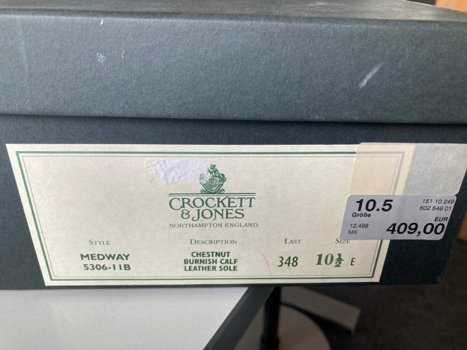 1 Crockett&Jones Herrenschuhe Gr. 10,5 braun – foto 2 – kavel bij Zoll-Auktion, Frankfurt am Main