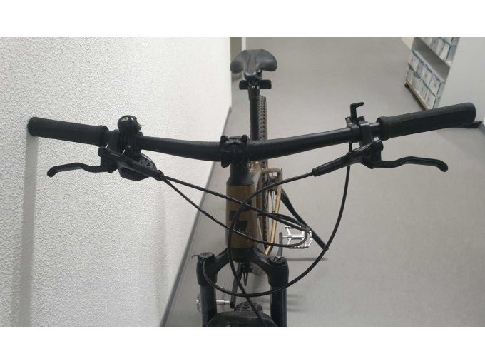 Ansicht Lenker mit Klingel und Handbremsen