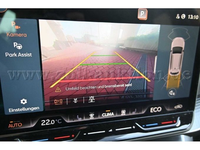 Ansicht Monitor Rückfahrkamera