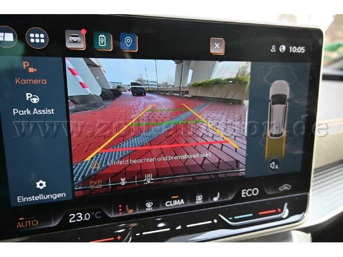 Ansicht Monitor Rückfahrkamera