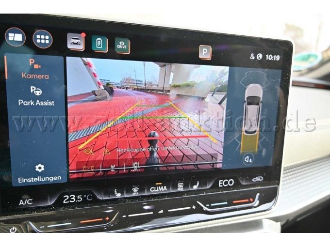 Ansicht Monitor Rückfahrkamera