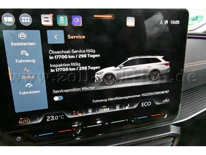 Ansicht Serviceintervallanzeige