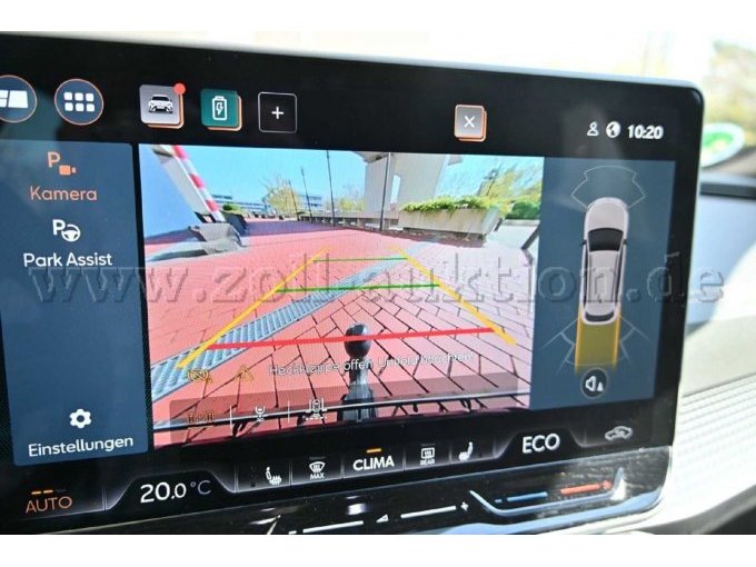 Ansicht Monitor Rückfahrkamera