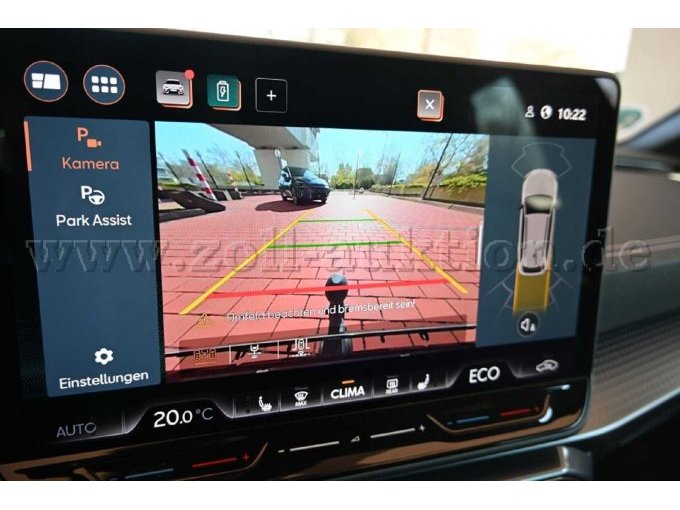 Ansicht Monitor Rückfahrkamera