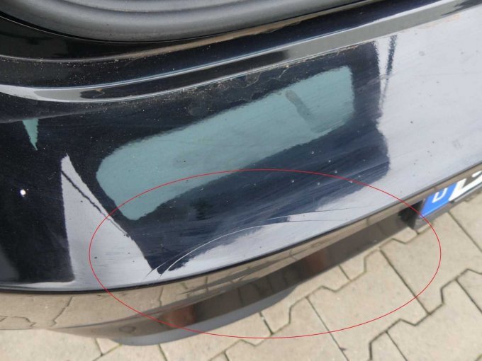 Beispiel Beschädigungen Stoßfänger hinten