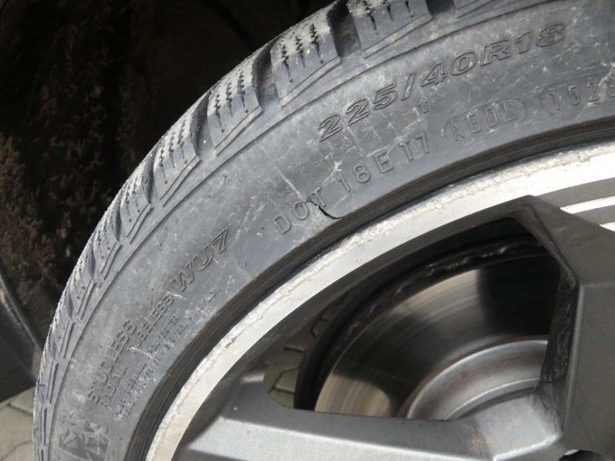 Beispiel Beschädigungen Winterräder, Winterreifen