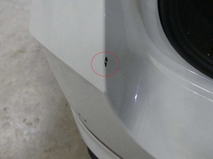 Beispiel Lackschäden Stoßfänger hinten