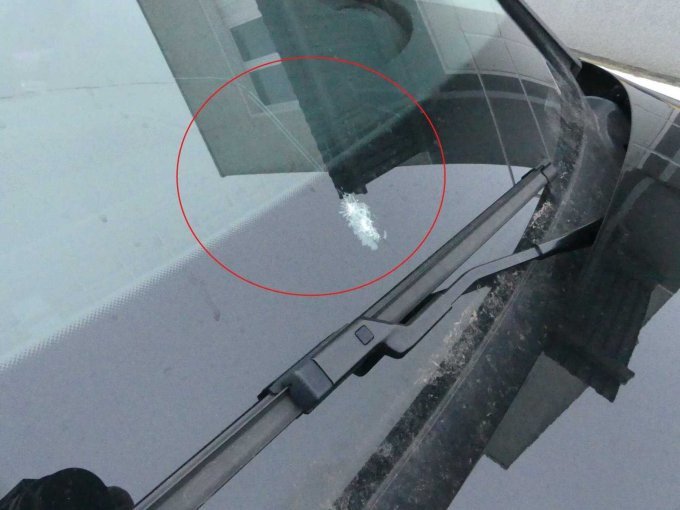 Schaden Frontscheibe