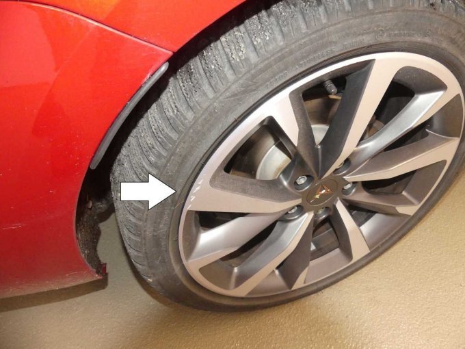 Beschädigung Winterleichtmetallrad