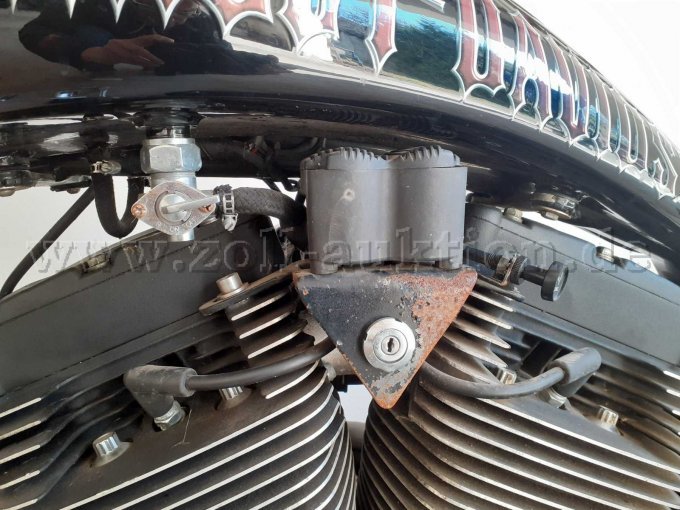 CustomBike Harley Davidson, Benzinhahn, Zündschloss