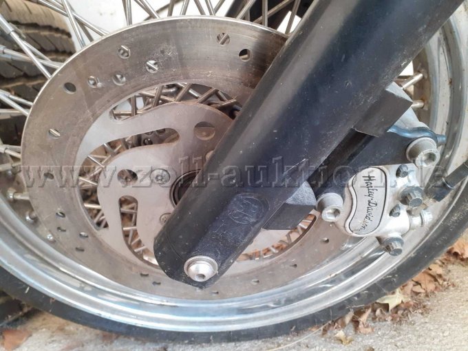 CustomBike Harley Davidson, Vorderrad mit Bremsscheibe