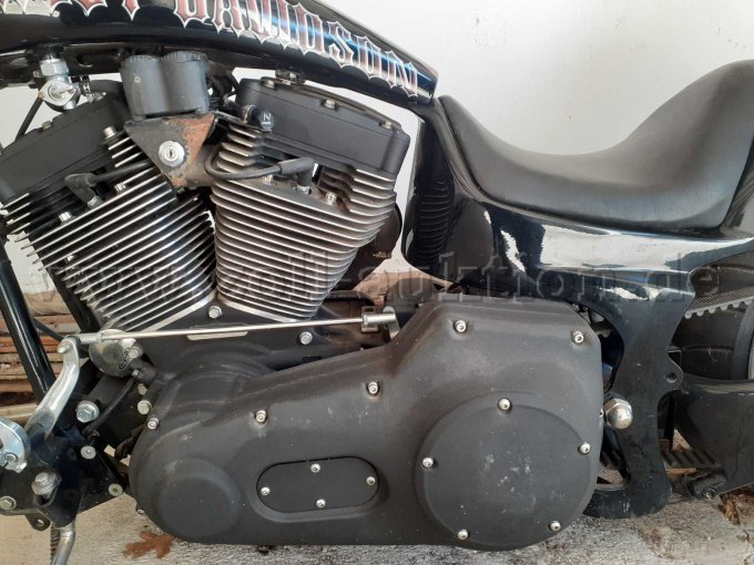 CustomBike Harley Davidson, Seitenansicht, Motor, Sitz, Tank