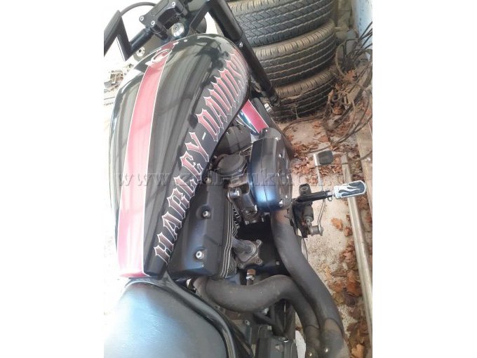 CustomBike Harley Davidson, Tank, Auspuffanlage