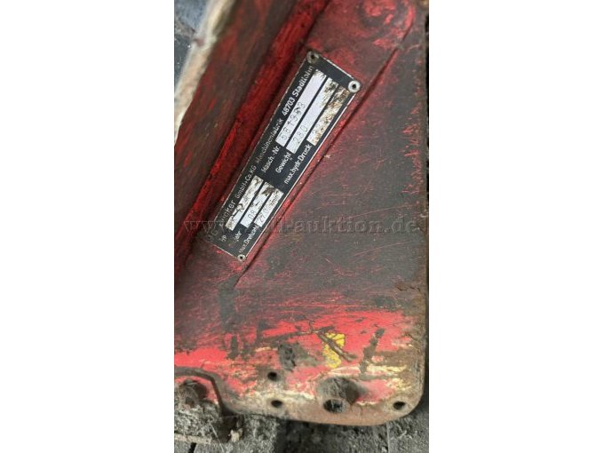 Typenschild Mähkopf III