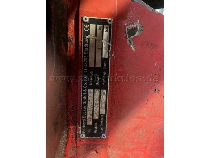 Typenschild Mulchkopf