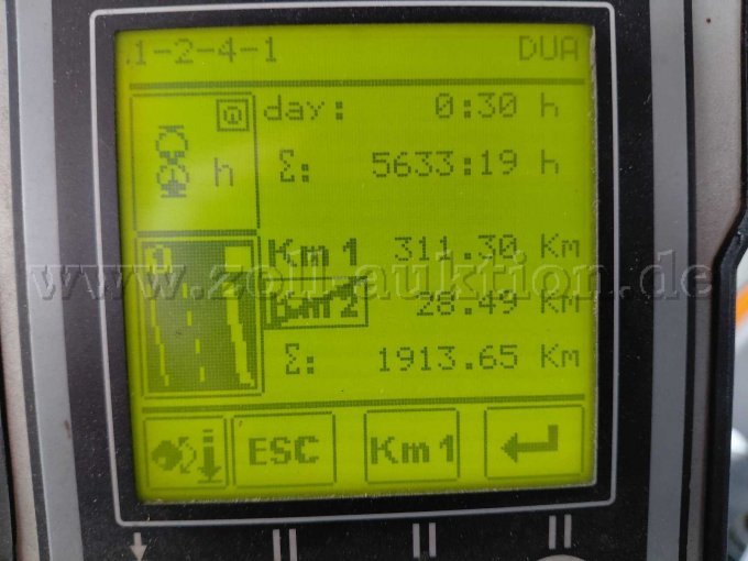 Display mit Stundenangabe