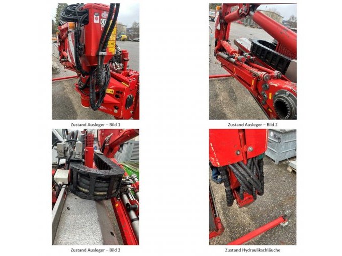 Zustand Ausleger und Hydraulikschläuche