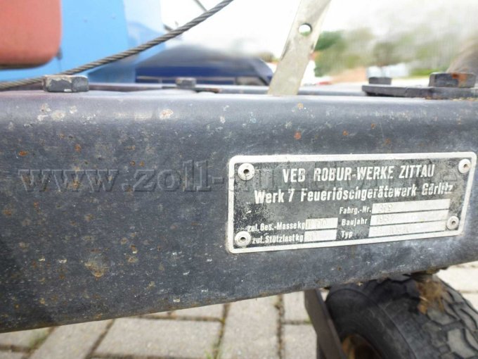 Typenschild Deichsel