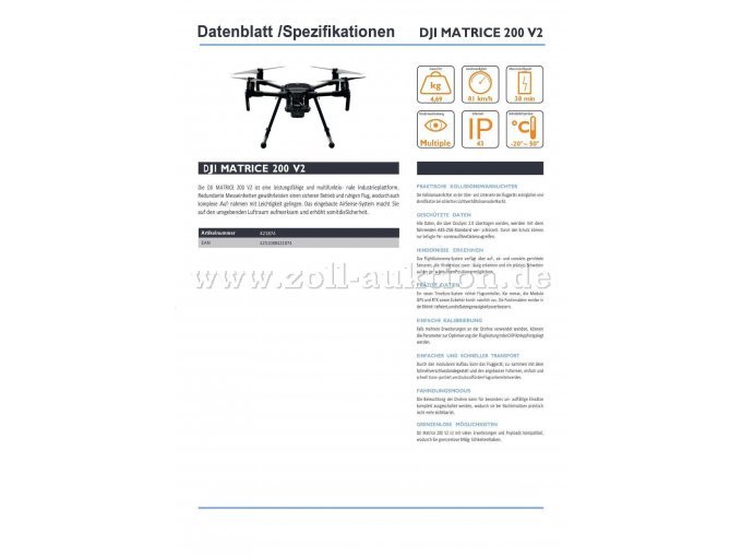 Drohne Beschreibung Seite 1