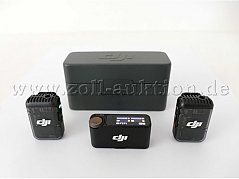1 DJI Mic 2, Zweikanal-Microfonsystem mit 2 Sender, 1 Empfänger und Ladeschale