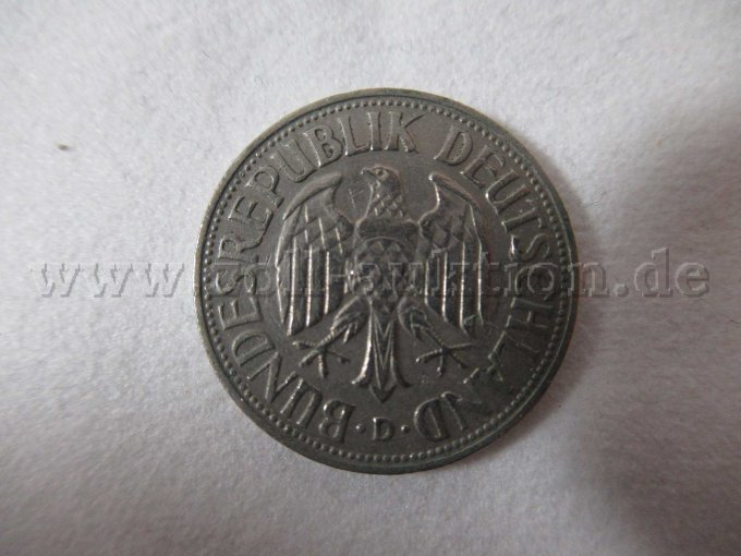 1-DM Münze Rückseite