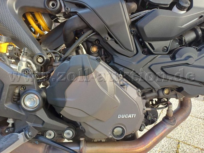 Ducati Monster schwarz - Motorblock linke Seite