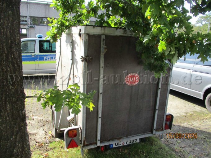 1 DUIS Anhänger SDAH geschl. Kasten – foto 5 – kavel bij Zoll-Auktion, Oldenburg