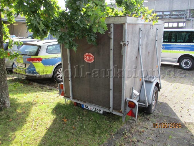 1 DUIS Anhänger SDAH geschl. Kasten – foto 4 – kavel bij Zoll-Auktion, Oldenburg