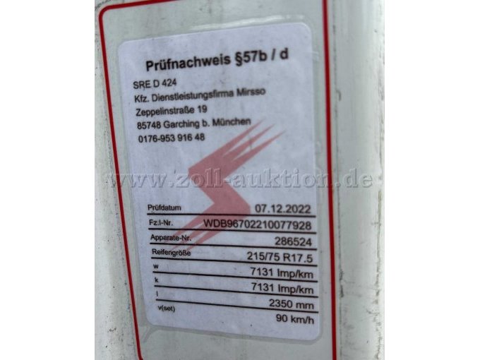 Prüfplakette aus 2022
