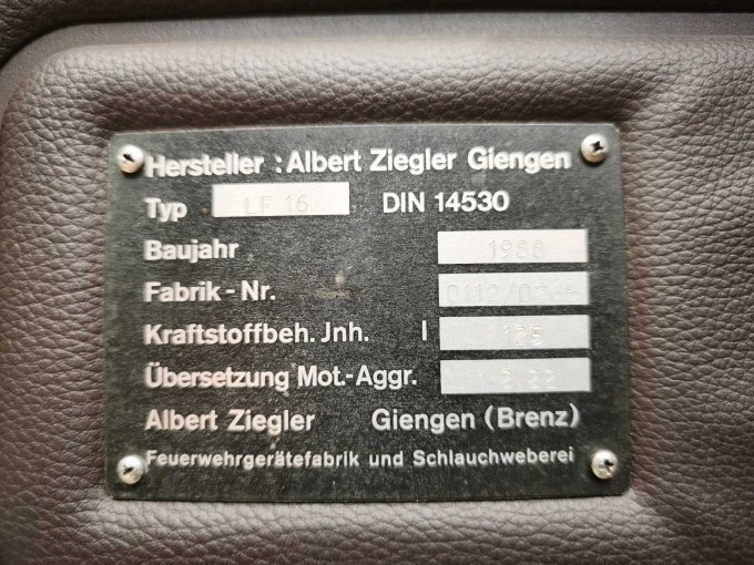 Typenschild