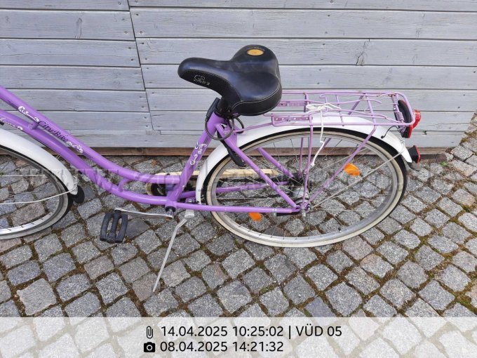 Ansicht Sattel (Gelsattel) und Gepäckträger