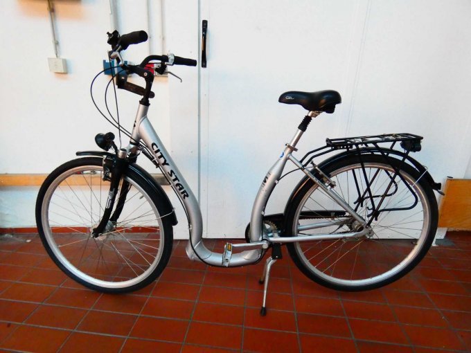 Damenfahrrad City Star_ Gesamtansicht auf die linke Seite