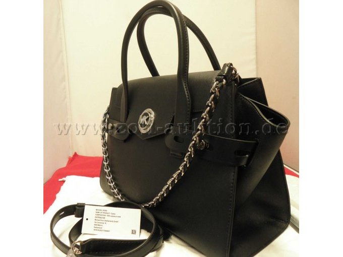 Tasche mit Produktkarte leicht seitliche Ansicht