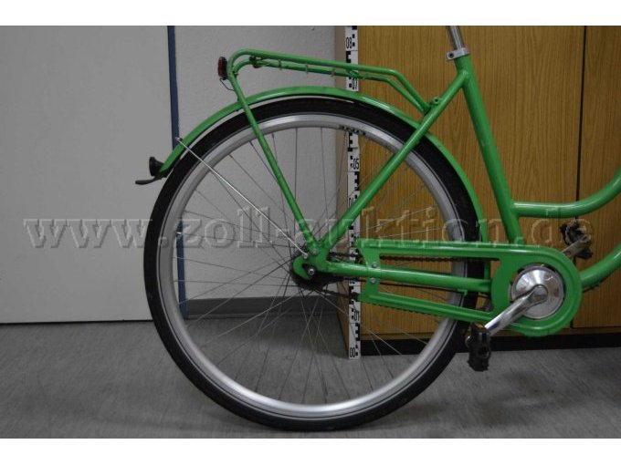 Hinterrad mit Gepäckträger