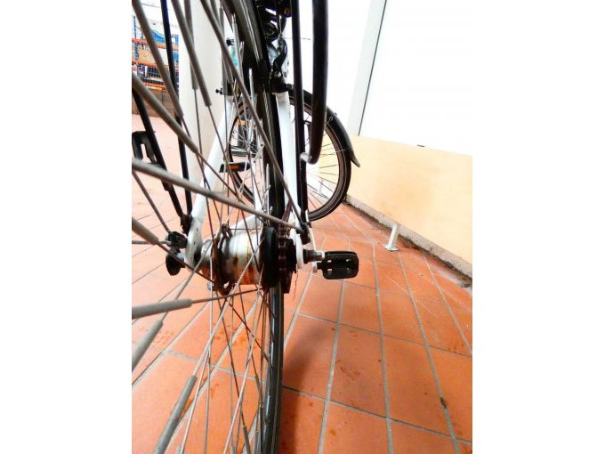 Damenrad Curtis_ Blick von hinten auf Kette