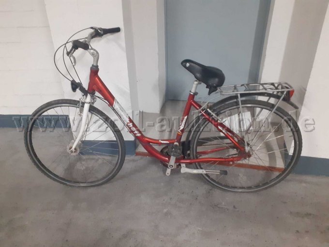 Damencityrad rot Seite