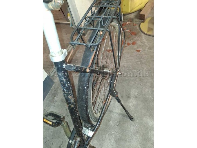 Damen City Fahrrad schwarz Hinten beschädigt