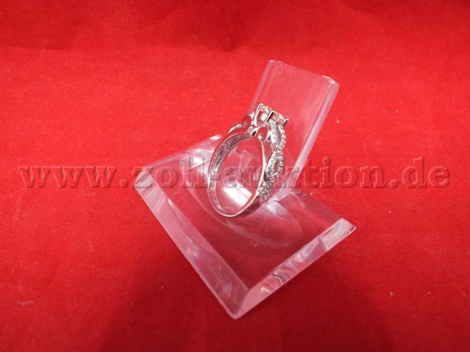 1 Damenring, Modell MYBELLA 1 CT Moissanite, 925 Sterling Silber – foto 4 – kavel bij Zoll-Auktion, Paderborn