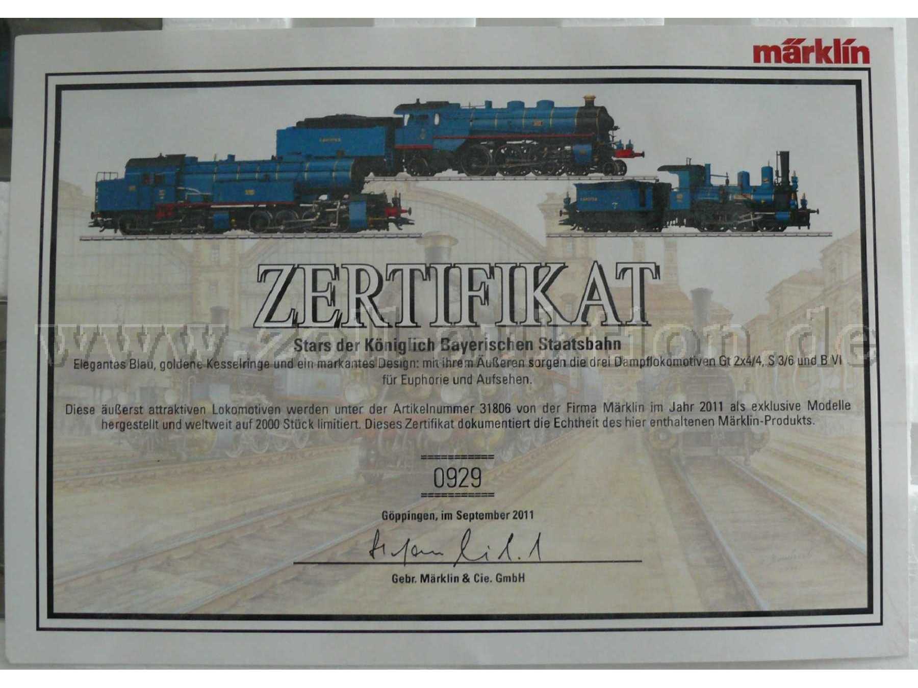 Zertifikat Nr. 0929