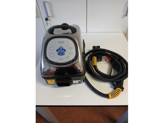 Dampfreiniger mit Schlauch und Handgriff