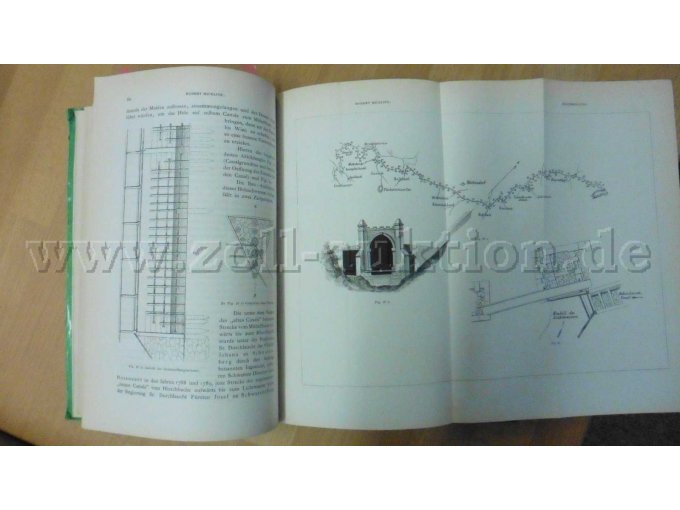 Drahtseilfangrechen und Pfeilergrundriss, Kanalgrundriss