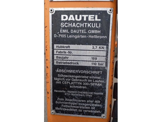 Dautel Typenschild