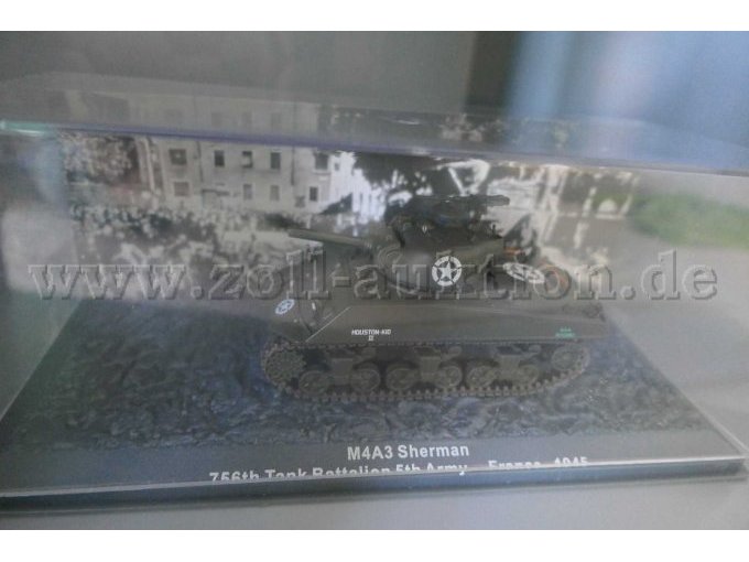 M4A3 Sherman Ansicht im Schaukasten
