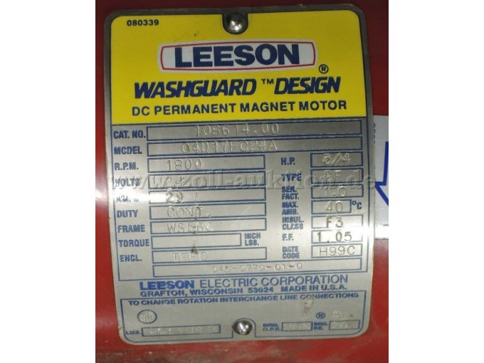 Typenschild Schaummittelpumpe